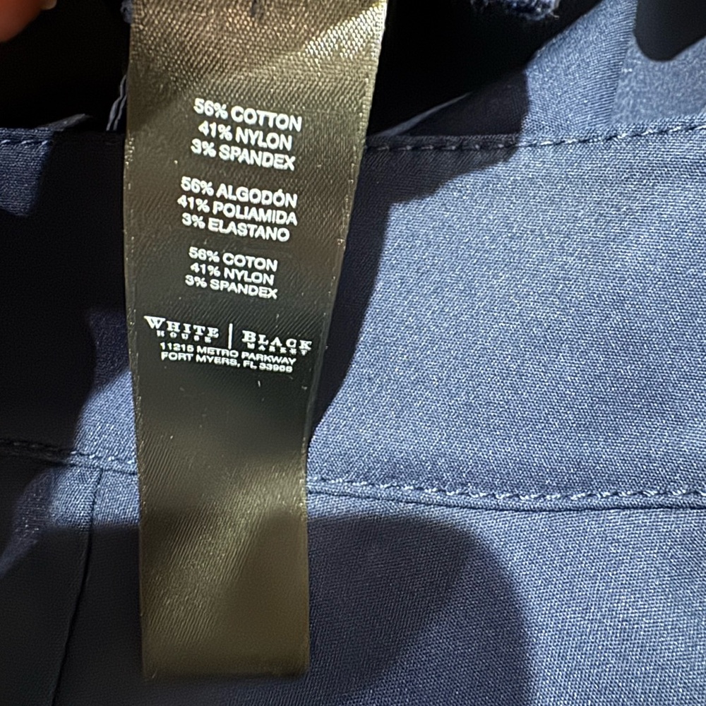 White House Black Market Navy Boot Cut Pants in size 8R - Picture 6 of 6